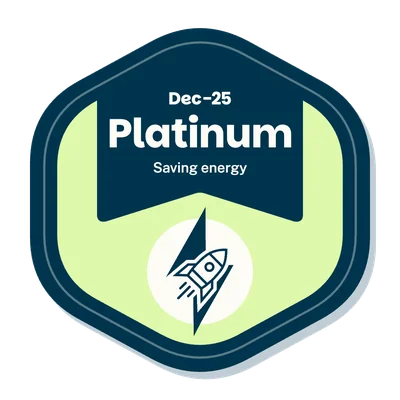 Platinum challenge badge for saving energy